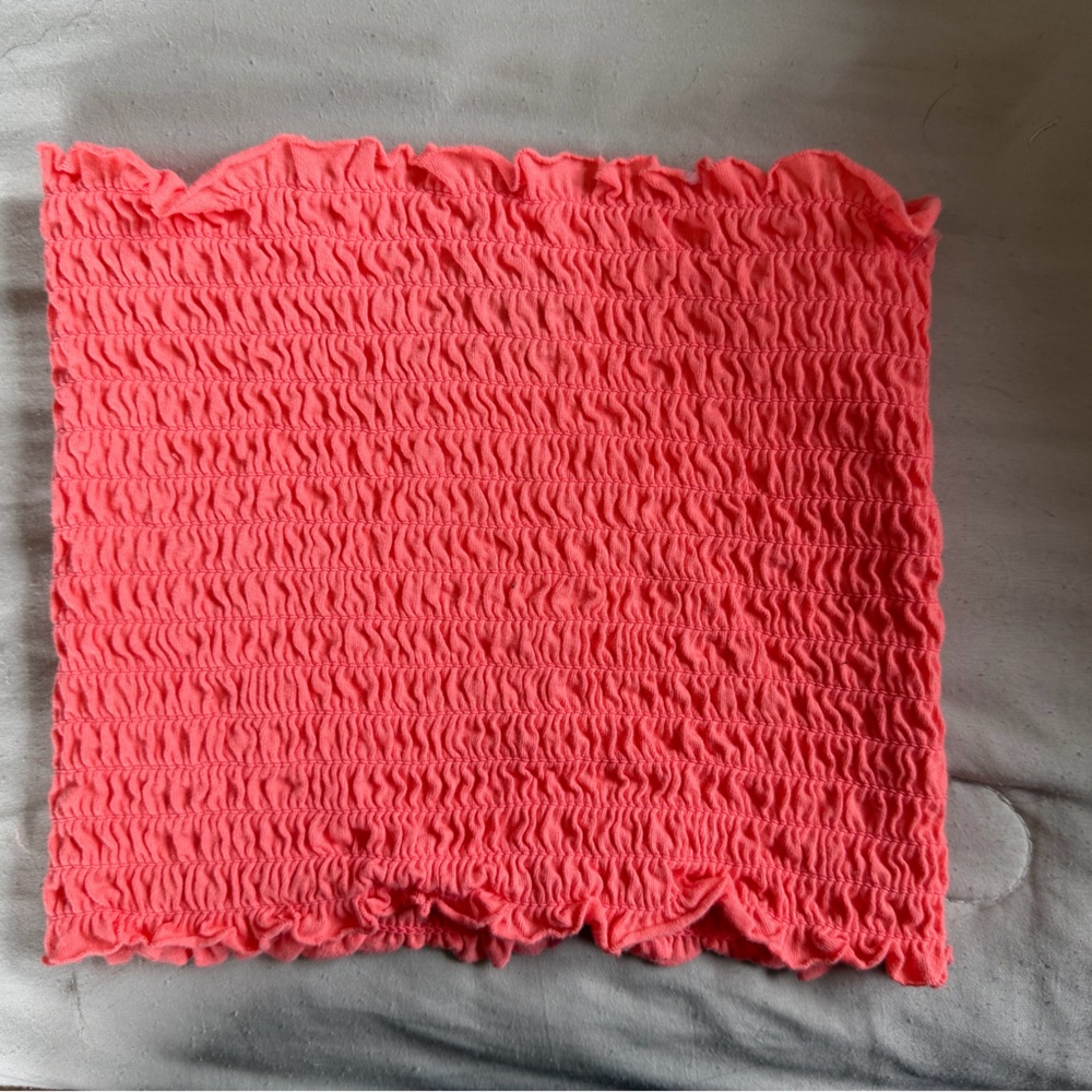 Wild Fable Coral Smocked Fabric